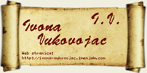 Ivona Vukovojac vizit kartica